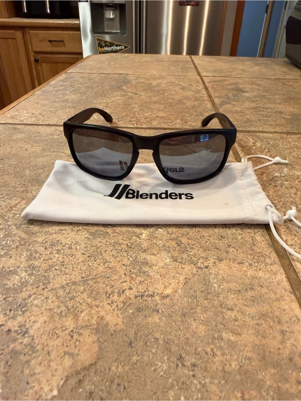 Blenders Men's Black Sunglasses with Gray Lenses